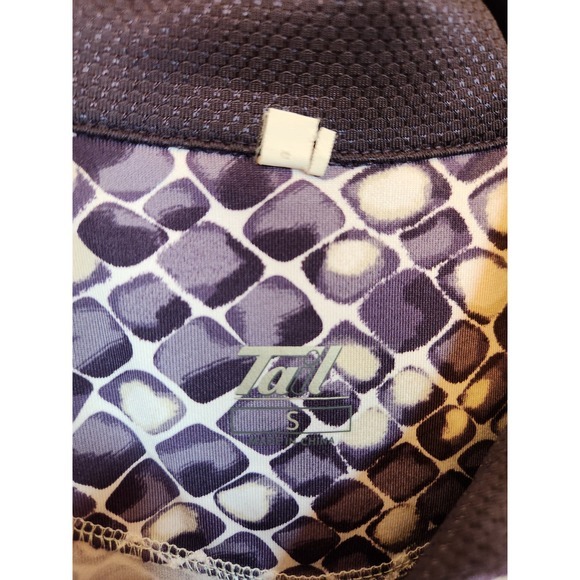 Tail Women's Purple Snakeskin Print Stretch V-Neck Sleevless Golf Polo Small - Picture 3 of 6